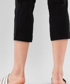 Marco Polo Pants Cropped Split Pant - Black 9 Marco Polo Pants Cropped Split Pant - Black