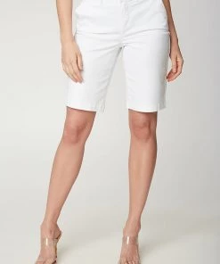 NYDJ Bermuda 11 Inch Shorts | White 10 NYDJ Bermuda 11 Inch Shorts | White