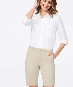 NYDJ Bermuda 11 Inch Shorts | Feather