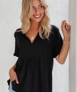 Zen Garden Clothing Madison Top-Black-ZG4