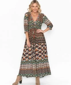 Escape By OQ Clothing Makena Maxi Dress | Print | EP9