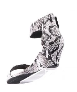 Mollini Shoes Marsy Python Black And White Leather Shoe 8 Mollini Shoes Marsy Python Black And White Leather Shoe