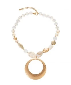 Blue Scarab Gold Empress Ring Necklace Jewellery