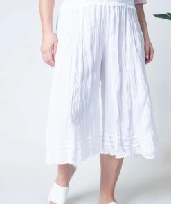 Namastai Cotton Culotte Pants | White | N7s