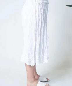 Namastai Cotton Culotte Pants | White | N7s