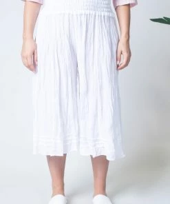 Namastai Cotton Culotte Pants | White | N7s