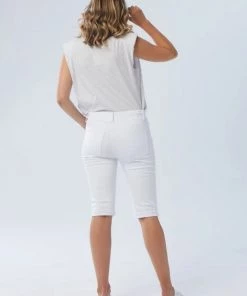 New London Dundee Hybrid Jogger Short | White | NLJ21 Shorts