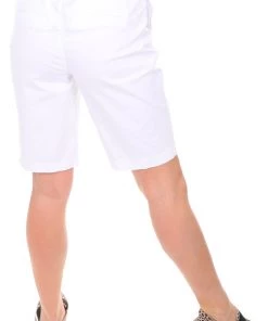 NYDJ Bermuda 11 Inch Shorts | White 14 NYDJ Bermuda 11 Inch Shorts | White