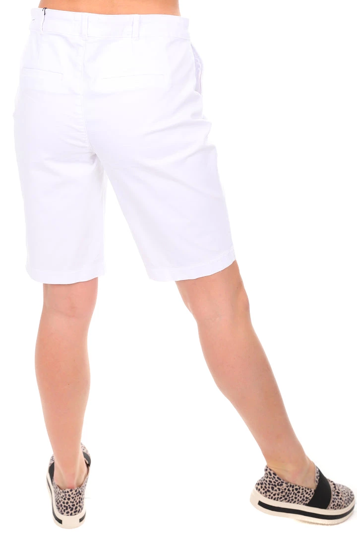 NYDJ Bermuda 11 Inch Shorts | White 7 NYDJ Bermuda 11 Inch Shorts | White