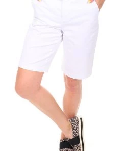 NYDJ Bermuda 11 Inch Shorts | White