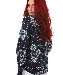 Joseph Ribkoff Navy Blooms Blouse - Navy Floral 7 Joseph Ribkoff Navy Blooms Blouse - Navy Floral