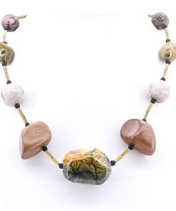 Jewellery Aventurine And Howlite Necklace | Elfy | ELF5