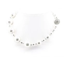 Touche' Bauble Pearls And Diamante Necklace | A17