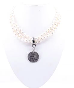 Pizazz Boutique Jewellery Pearl Coin Necklace