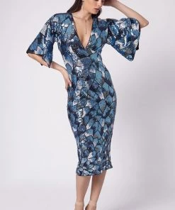 Romance Notre Dame Dress - Navy Blue-ROM39