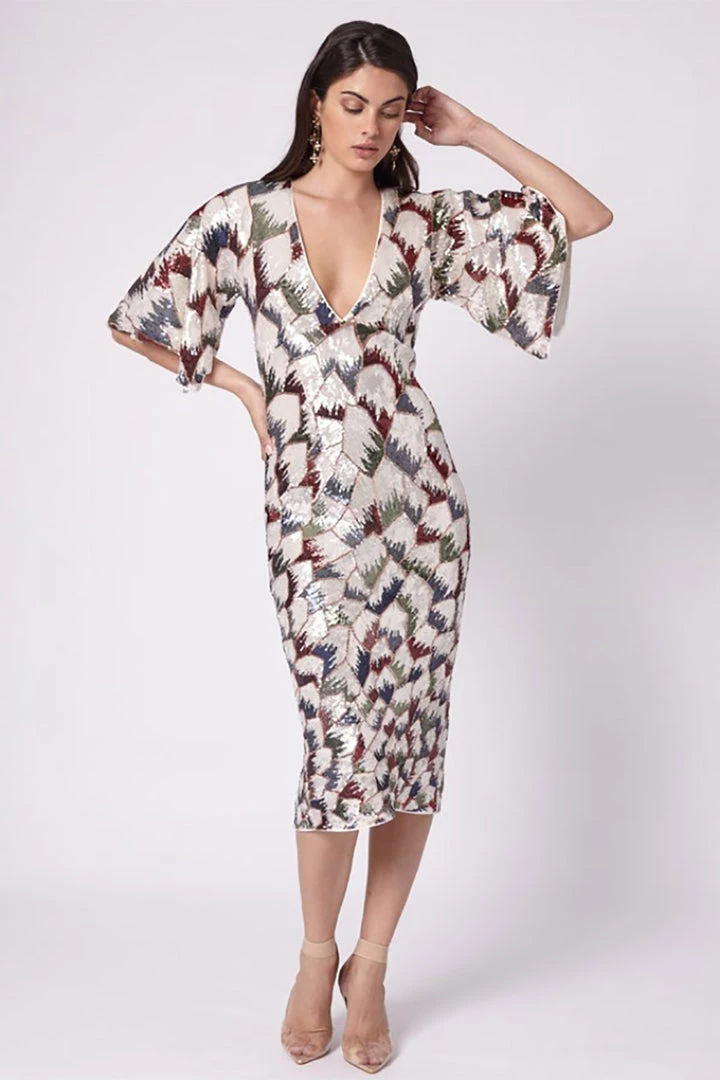 Romance Notre Dame Dress | Silver Red | ROM38 4 Romance Notre Dame Dress | Silver Red | ROM38