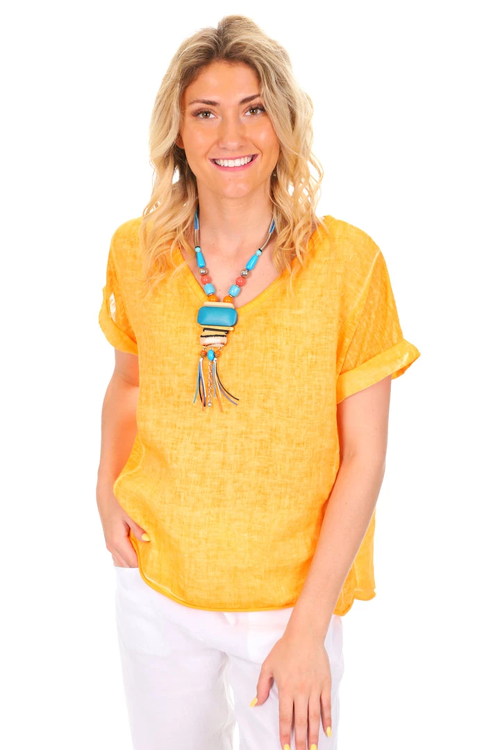 So French So Chic Linen Art Top | Arango | SF1 2 So French So Chic Linen Art Top | Arango | SF1