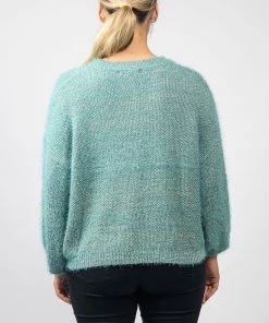 Olive Et Julie A Touch Of Gold Knit | Sea | OJ6 Clothing 5 Olive Et Julie A Touch Of Gold Knit | Sea | OJ6 Clothing