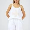 The Shanty Corporation Capri Linen Shorts - White - TS2 Clothing