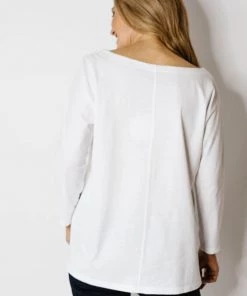 Goondiwindi Cotton Tops White 3/4 Sleeve Top