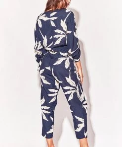 Solito Palm Seeker Wrap Top Linen