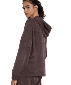 Desigual Clothing Hooded Zip Sweater | Brown D12 18 Desigual Clothing Hooded Zip Sweater | Brown D12