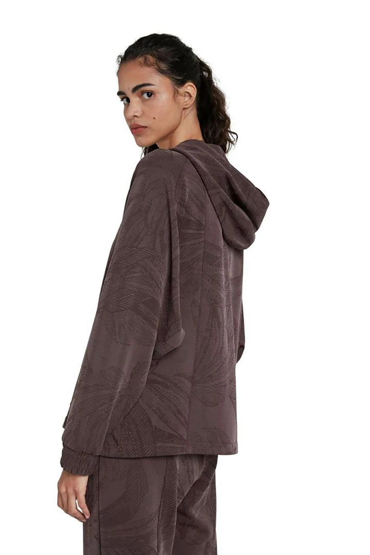 Desigual Clothing Hooded Zip Sweater | Brown D12 9 Desigual Clothing Hooded Zip Sweater | Brown D12