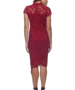 Pink Ruby Events Vivienne Cap Sleeve Dress | Magenta