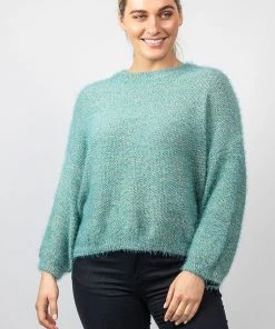 Olive Et Julie A Touch Of Gold Knit | Sea | OJ6 Clothing