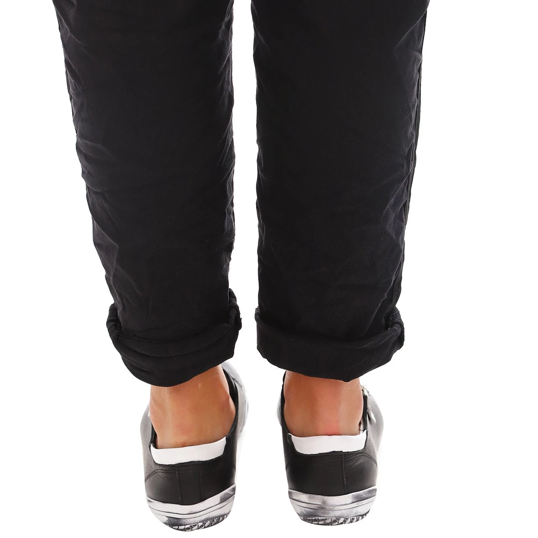 Rilassare Tess Flat Sneaker - Black White Shoes 4 Rilassare Tess Flat Sneaker - Black White Shoes