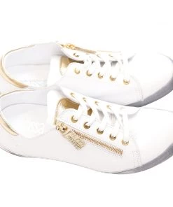 Rilassare Shoes Tess Flat Sneaker - White Gold