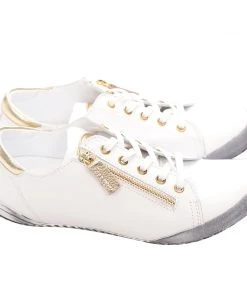 Rilassare Shoes Tess Flat Sneaker - White Gold