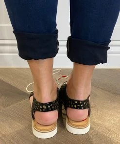 Rollie Shoes Slingback Punch Shoe | Gold Leopard 7 Rollie Shoes Slingback Punch Shoe | Gold Leopard