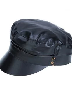 Ameise Railway Cap | Black Leather