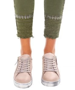 Rilassare Tatter Leather Sneaker | Taupe | RS3 Shoes