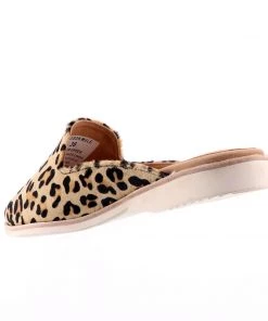 Rollie Madison Mule Camel - Leopard Shoes