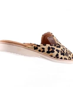 Rollie Madison Mule Camel - Leopard Shoes