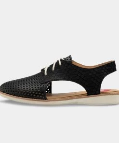 Rollie Slingback Punch Shoe | Geo Black Shoes