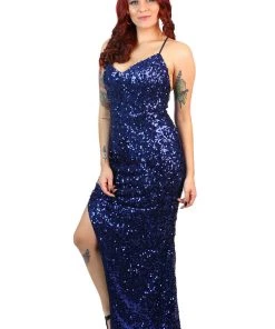 Romance Notre Dame Maxi Dress - Electric Blue-ROM37 Events