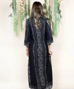 Rubyyaya Bonner Tie Dress | Black | RY25s