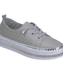 Ameise Star Punch Lace Up Sneaker | Sage | AM8