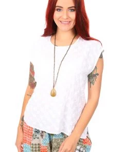 Samsaara Simply Detailed Top | White | S7s