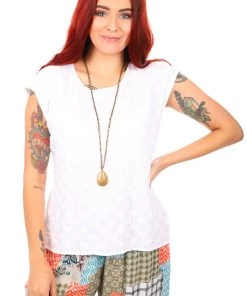 Samsaara Simply Detailed Top | White | S7s