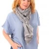 Spice Up Flake Detail Scarf - Soft Grey Scarves/Wraps