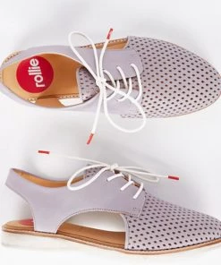 Rollie Slingback Punch Shoe | Dusty Blue | RO4