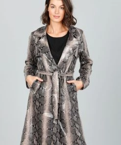 Brave & True Safari Trench Coat | Beige Snake Jackets/Coats 5 Brave & True Safari Trench Coat | Beige Snake Jackets/Coats