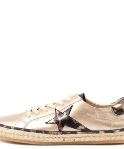 Django & Juliette Shoes Kaller Sneaker | Champagne Ocelot Leather | DJ29