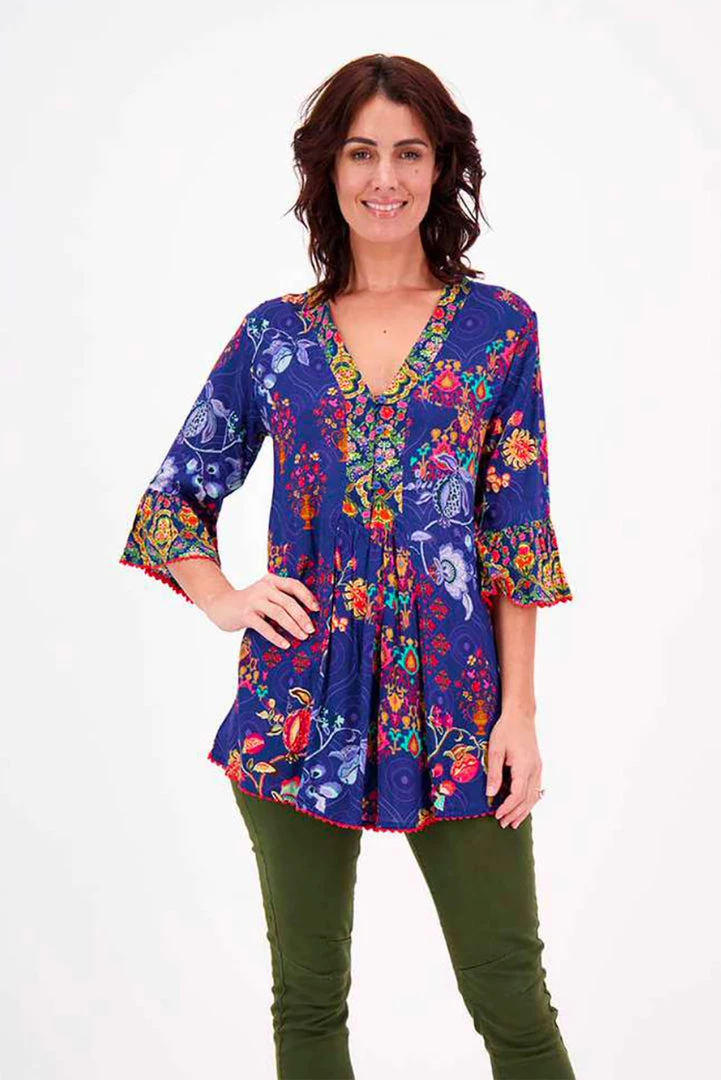 Lula Soul Clothing Delaney Tunic | Royal LS29 1 Lula Soul Clothing Delaney Tunic | Royal LS29