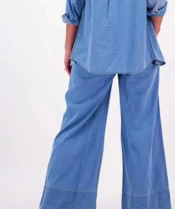Lula Soul Palazzo Pant | Denim | LS32 Clothing