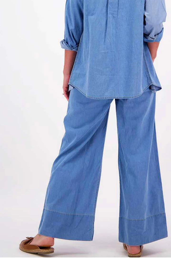 Lula Soul Palazzo Pant | Denim | LS32 Clothing 2 Lula Soul Palazzo Pant | Denim | LS32 Clothing